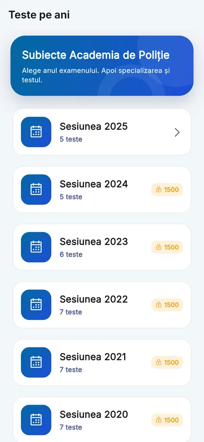 Sesiunile de admitere ale Academiei, an cu an — cea din 2025 e deschisă integral